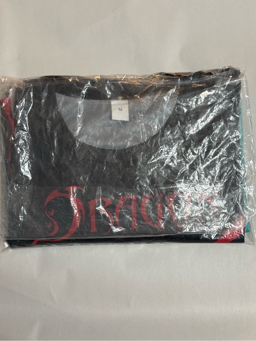 NWOT 2 pack 1 Red & 1 Teal Dragon Graphic both sides T-shirts Tees size Medium - Picture 13 of 13
